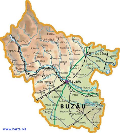 buzau harta